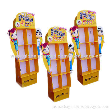 POP Displays with Aqueous Coating, Customized Designs and Logos Available